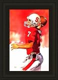 Stanford Cardinal Framed John Elway Stanford Cardinal By Jim Mellett NCAA College Athletics