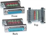 DB25 Male / DB25 Female, Check-Tester with LEDs
