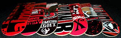 7 Almost Flip Darkstar Plan B Blind Skateboard Deck by almost