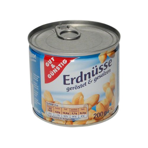 Gut & Günstig Erdnüsse geröstet & gesalzen - 1 x 200 g
