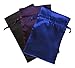 Tarot Bags Dark Colors Satin Bundle of 3: Royal Blue Dark Purple and Black (5