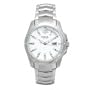 Fossil Men's AM4116 Glitz Stainless Steel White Dial Watch