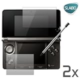 2 x Slabo Displayschutzfolie Nintendo 3DS "1x BILDSCHIRM + 1x TOUCHSCREEN" Displayschutz Schutzfolie Folie CrystalClear 3 DS 3-DS MADE IN GERMANY