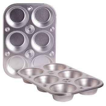 Images for Toaster Oven Size 6-cup Metal Muffin / Cupcake Pan