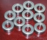 10 Shielded Bearing R188ZZ 1/4 x 1/2 x 3/16 inch Miniature Ball