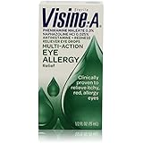 Visine-A Allergy Eye Relief Antihistamine and Redness Reliever Eye Drops, 0.5 Fluid Ounce