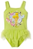 Disney Tinkerbell Girls 2-6x Tutu 1 Piece Suit,Green,5