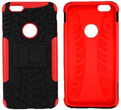 Generic Heavy Duty Tough Rugged Dual Layer Case with Built-in Kickstand, Tank Series Slim Fit Dual Layer Hybrid Armor Protective Case Cover, for Iphone6 5.5(Red)