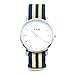 CIVO Watch Bands Premium Ballistic Nylon Watch Strap Stainless Steel Buckle (Navy/Khaki, 20mm)