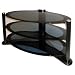 Icon Aero 4250 - Premium Glass Stand For LCD & Plasma TV Up to 50" - High Gloss Black