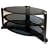 Icon Aero 4250 - Premium Glass Stand For LCD & Plasma TV Up to 50" - High Gloss Black