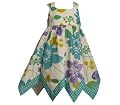 Bonnie Jean Toddler Girls Turquoise Floral Print Summer Dress