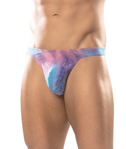 Male Power Tye Dye Microfiber BONG THONG for Men