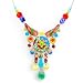 NEW Ayala's Hip Fabrics Necklace in Red, Green and Blues #8685 ANK ONK