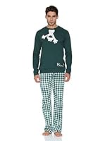 Gisela Pijama Camiseta Y Pantalón (Verde)