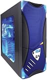 CybertronPC X-Plorer V2 3600+, Black/Blue, AMD Athlon 64 X2 3600+ Dual Core (2.00GHz), 2GB DDR2 667MHz Memory, 160GB SATA2 HDD, 20X Dual Layer DVD RW, Chrome9 Onboard Video Graphics and (1)PCI-E X16 Slot, 400 Watt Power Supply, NO O/S, 1 Year Parts & Labor Warranty