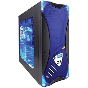 CybertronPC X-PLORER PCXPV23600BLJ, Black/Blue, AMD Athlon 64 X2 5000+ (2.60GHz), 2048MB, 160GB, DVD+-RW, Onboard Video, 400 Watt Power Supply, Windows Vista Ultimate 32-bit, 1 Year Parts & Labor Warranty