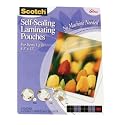 Scotch Laminating Sheets Clear 8.5x11 5 Pk Gloss LS854-5G Pack Of 6