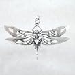 Large Celtic Dragonfly Pendant in Sterling Silver, #8725