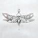 Large Celtic Dragonfly Pendant in Sterling Silver, #8725