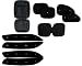 Auto Pearl - Combo Of - Bead Seat Velvet Grey , Car LED Blinking Bumper Protector And Chipkoo Sun Shade Curtain Black Set of 4+1 RS.1522.00