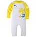 Coolibar UPF 50+ Girl's Hawaiian Swim Romper - Sun Protection (12 -18M - White/Sunny)