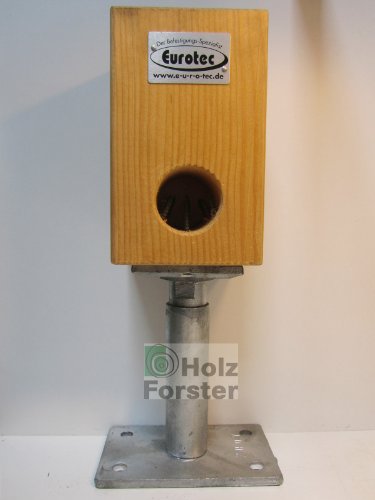  EUROTEC Pedix Pfostenträger, höhenverst. 190-290mm, unsichtbare Verschraubung