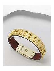 Leather Bracelet In White Base