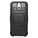 Eagle Cell Hybrid Protective Case Stand/Belt Clip Holster for HTC One E8 - Retail Packaging - Black