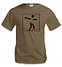 T-Shirt Seiltanz-Piktogramm