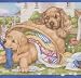 Laundry Puppies Wallpaper Border