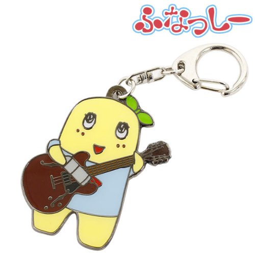 船橋市 非公認 ご当地キャラ ふなっしー グッズ メタル キーホルダー (ギター)
