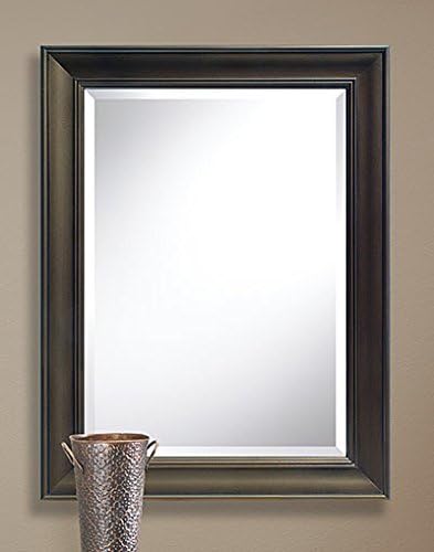 Oil Rubbed Bronze Finish Rectangle Wall Mirror - Made in USA (21.5" x 27.5")
