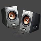 Krator USB 2.0 Wooden Speakers