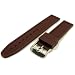 Hochwertiges Kautschuk ZeitPunkt-Uhrenarmband mit Rillenmuster bordeaux 20 mm