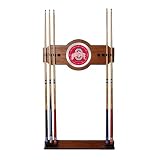 Ohio State University Wood and Mirror Wall Cue Rack (fls)