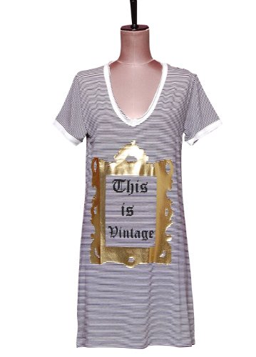 (ツヴァナム) TUTTI TUVANAM ボーダーTシャツドレス