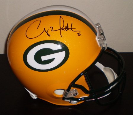 CLAY MATTHEWS SIGNED AUTOGRAPHED FULL SIZE HELMET GREEN BAY PACKERS