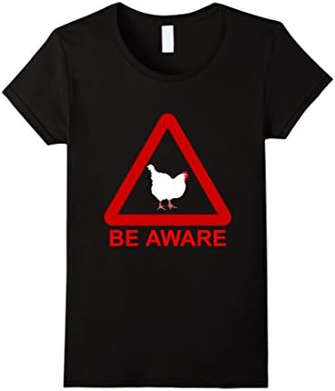 Women's Black and red Hen Night Party T-Shirt Medium Black