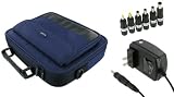 rooCase 2n1 Combo - Samsung NC10-14GB 10.2-Inch Netbook Carrying Bag Case and AC Adapter Wall Charger - Dark Blue / Black Classic Series