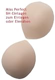 Miss Perfect Softschalen BH-Einlagen - zum einlegen und einnähen - für BH - Kleidung - Bademode - lassen sich passgenau zuschneiden - formstabil - Schaumfüllung - Gr. 38 40 42 44 - Farbe Haut