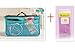 10 Different Colors Purse Organizer Insert Multi-function Cosmetic Storage Bag in Bag Blue-XB01005+Free Gift Phone Radiation Sticker