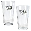 Nashville Predators 2pc Pint Ale Glass Set - Primary Logo NHL Hockey