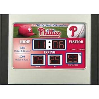 Philadelphia Phillies MLB Scoreboard Clock (6.5x9)
