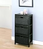 Faux Leather 3 Drawer Chest