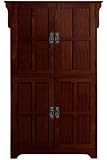 Craftsman 36"w Four door Cabinet W / Wood Doors, WOOD 36"W, MACINTOSH OAK