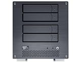 Sans Digital MobileNAS MN4L+B Linux NAS + iSCSI 4 Bay Network Storage Server NAS Tower (Black) - Retail