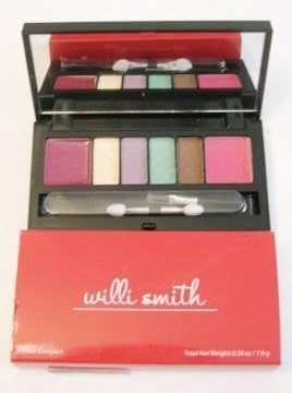 Willi Smith Eyeshadow &amp; Lipcolor Set Plum Color Compact Mirror