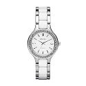 DKNY - NY8139 - Montre Femme - Quartz Analogique - Cadran Blanc - Bracelet Acier Inoxydable Blanc