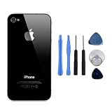 from igadgetstore Replacement Glass Back Battery Cover & Frame For Apple iPhone 4 in Black -Tools Included